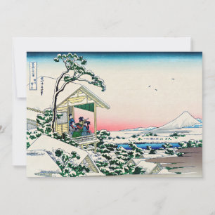 Katsushika Hokusai - Tea house i Koishikawa Inbjudningar