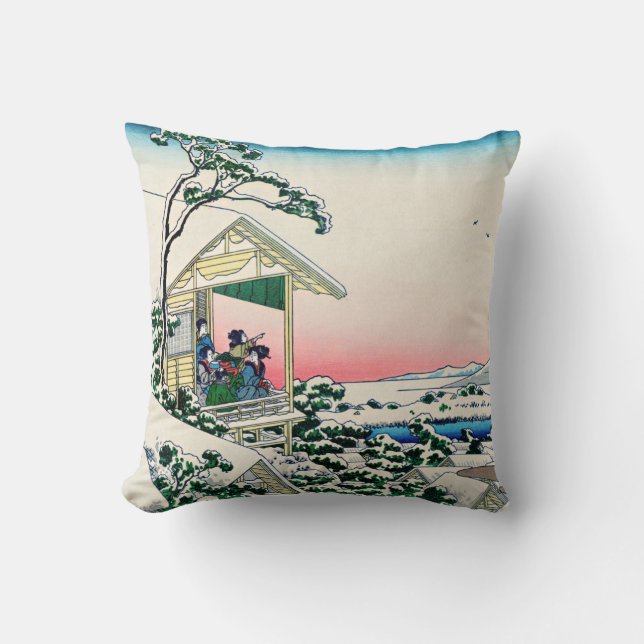 Katsushika Hokusai - Tea house i Koishikawa Kudde (Framsida)