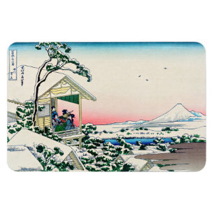 Katsushika Hokusai - Tea house i Koishikawa Magnet