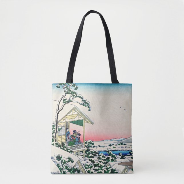 Katsushika Hokusai - Tea house i Koishikawa Tygkasse (Framsida)