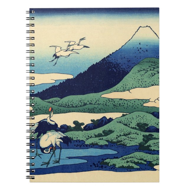 Katsushika Hokusai - Umegawa i Sagamiprovinsen Anteckningsbok (Framsidan)