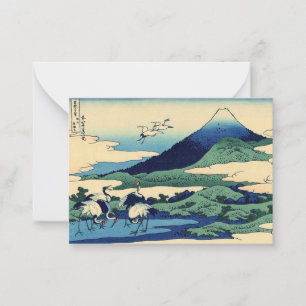 Katsushika Hokusai - Umegawa i Sagamiprovinsen Anteckningskort