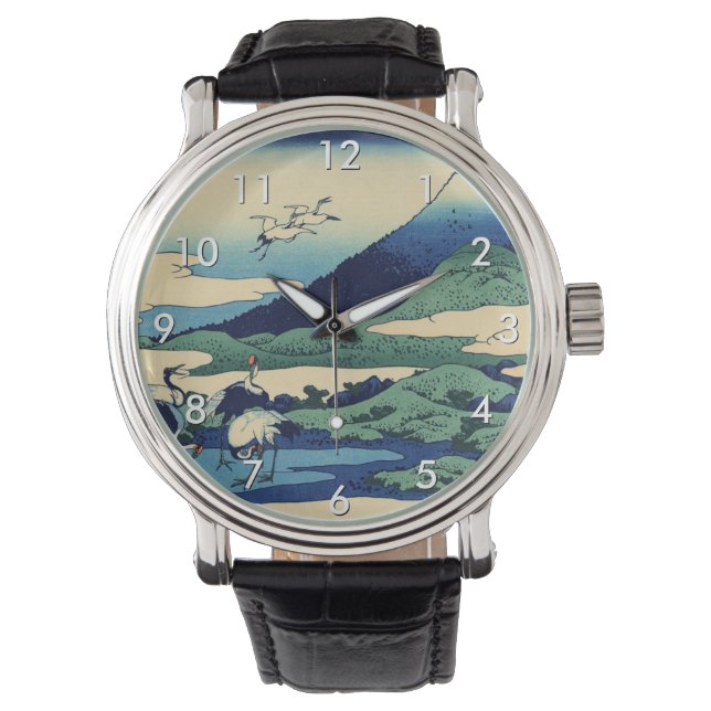 Katsushika Hokusai - Umegawa i Sagamiprovinsen Armbandsur (Framsida)