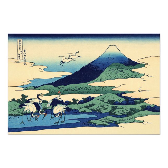 Katsushika Hokusai - Umegawa i Sagamiprovinsen Fototryck (Framsidan)