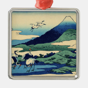Katsushika Hokusai - Umegawa i Sagamiprovinsen Julgransprydnad Metall