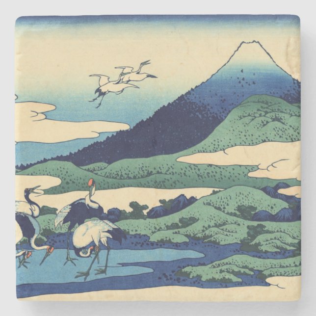 Katsushika Hokusai - Umegawa i Sagamiprovinsen Stenunderlägg (Framsidan)