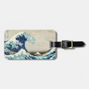 Katsushika Hokusai - Underbara vågen av Kanagawa Bagagebricka