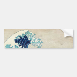 Katsushika Hokusai - Underbara vågen av Kanagawa Bildekal