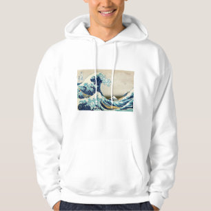 Katsushika Hokusai - Underbara vågen av Kanagawa Hoodie