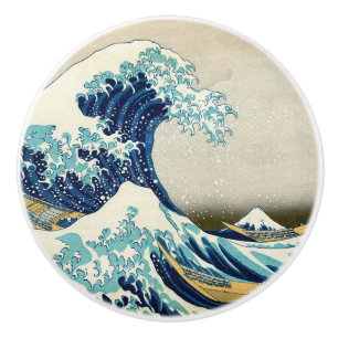 Katsushika Hokusai - Underbara vågen av Kanagawa Knopp