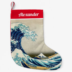 Katsushika Hokusai - Underbara vågen av Kanagawa Liten Julstrumpa