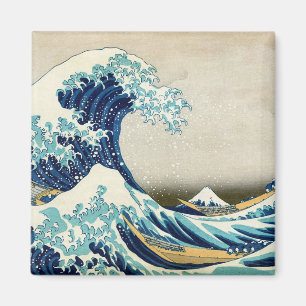 Katsushika Hokusai - Underbara vågen av Kanagawa Magnet