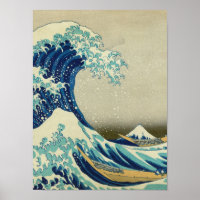 Katsushika Hokusai - Underbara vågen av Kanagawa