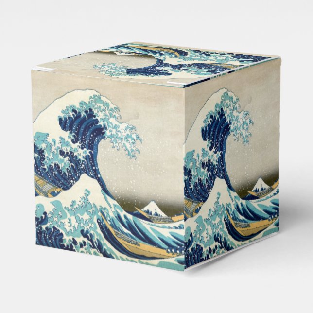 Katsushika Hokusai - Underbara vågen av Kanagawa Presentaskar (Framsidan Sidan)