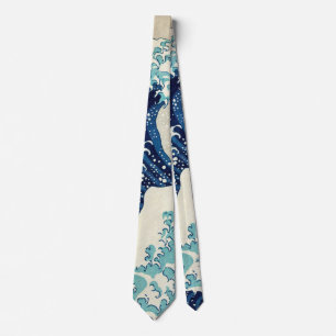 Katsushika Hokusai - Underbara vågen av Kanagawa Slips