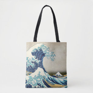 Katsushika Hokusai - Underbara vågen av Kanagawa Tygkasse