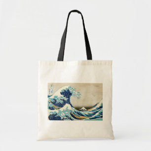 Katsushika Hokusai - Underbara vågen av Kanagawa Tygkasse
