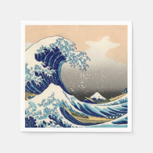 KATSUSHIKA HOKUSAI - Underbaren vinkar av Kanagawa Pappersservett