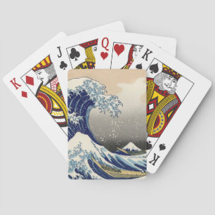 KATSUSHIKA HOKUSAI - Underbaren vinkar av Kanagawa Spel Kort