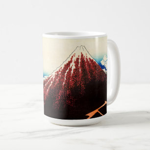 Katsushika Hokusai - Varningar under toppmötet Kaffemugg