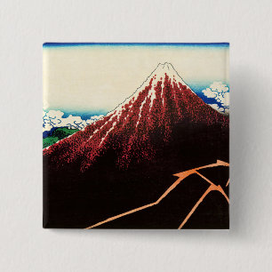 Katsushika Hokusai - Varningar under toppmötet Knapp