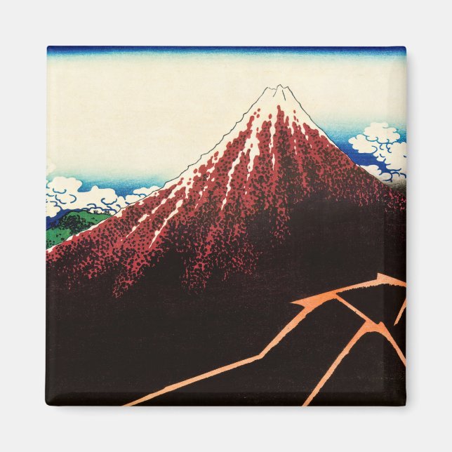 Katsushika Hokusai - Varningar under toppmötet Magnet (Framsidan)