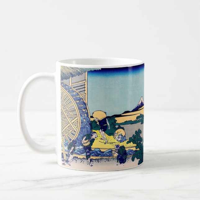 Katsushika Hokusai - Vattenbruk i Onden Kaffemugg (Vänster)