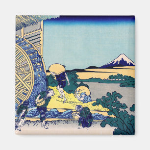 Katsushika Hokusai - Vattenbruk i Onden Magnet