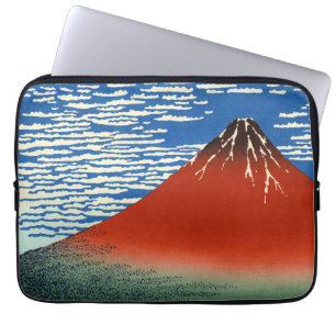 Katsushika Hokusai - Vind för Bra, klarmorgon Laptop Fodral