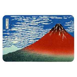 Katsushika Hokusai - Vind för Bra, klarmorgon Magnet