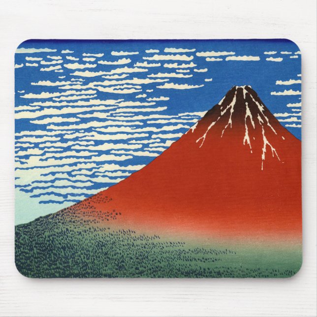 Katsushika Hokusai - Vind för Bra, klarmorgon Musmatta (Framsidan)