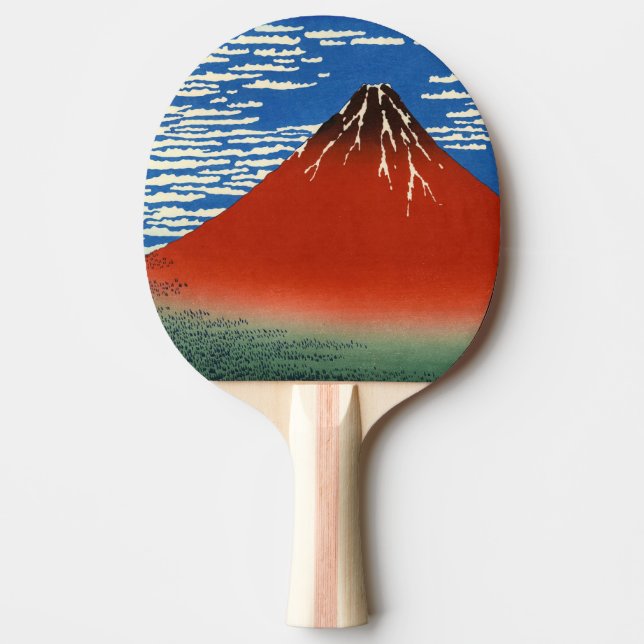 Katsushika Hokusai - Vind för Bra, klarmorgon Pingisracket (Framsidan)