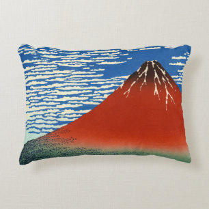Katsushika Hokusai - Vind för Bra, klarmorgon Prydnadskudde