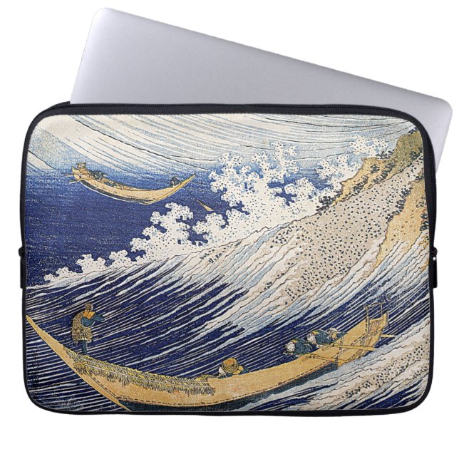 Katsushika Hokusai. Vinkara Laptop sleeve (Framsidan)