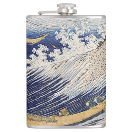 Katsushika Hokusai. Vinkara oceanen Fickplunta