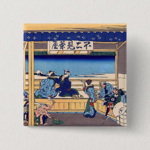 Katsushika Hokusai-Yoshida på Tokaido Knapp