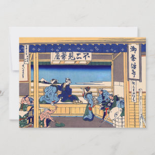 Katsushika Hokusai-Yoshida på Tokaido Tack Kort