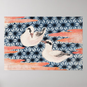 Katsushika Hokusais fåglar Poster