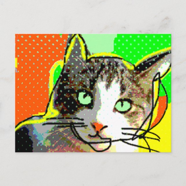 katt 02 vykort (Framsida)