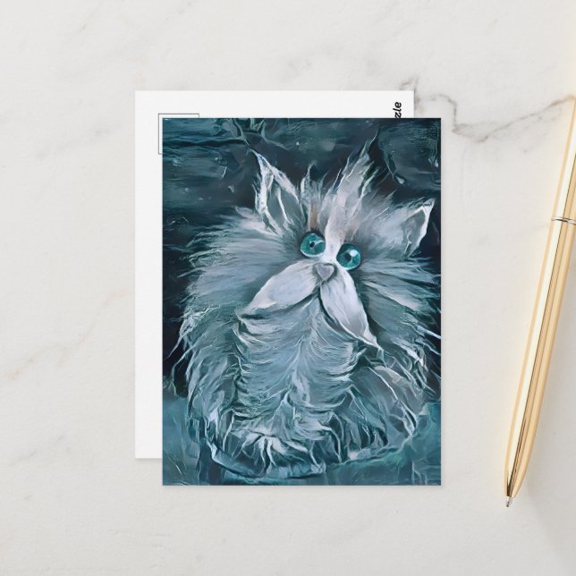 Katt 1 - Stjärna mot dig Vykort (Fram/Back In Situ)