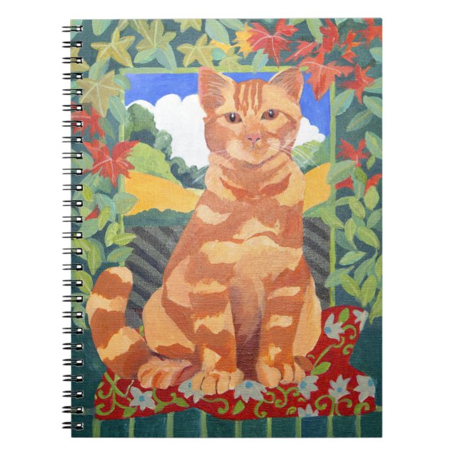 Katt 2014 anteckningsbok med spiral (Framsidan)