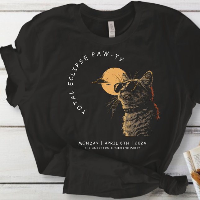 Katt 2024: Totalt Solcellssklipp med Party Invi T Shirt (Skapare uppladdad)