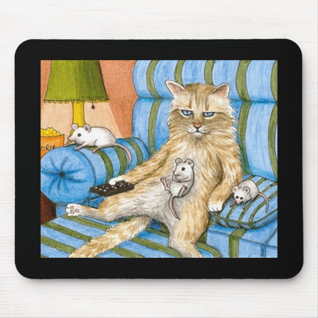 katt 361 Mousepad Musmatta (Framsidan)