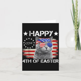 Katt 4 juli jamar Meowica Merica Män USA Amerikans Kort