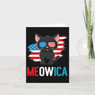 Katt 4 juli Meowica Patriotic Kitten American Kort