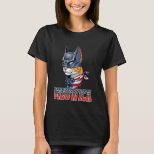 Katt 4 juli Tröjor Meowica Merica Män USA Amer