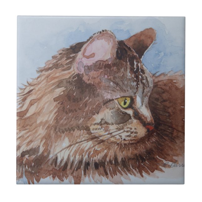 Katt 5352 kakelplatta (Framsidan)