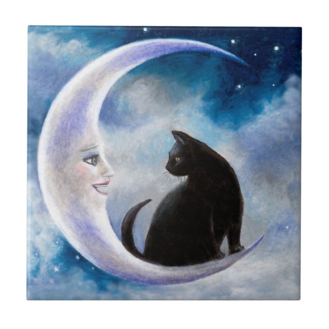 Katt 580 kakelplatta (Framsidan)