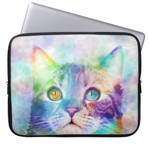 katt 663-multifärgaders katt laptop fodral