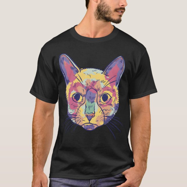 Katt A-katt i Stil-klumpgåva T Shirt (Framsida)